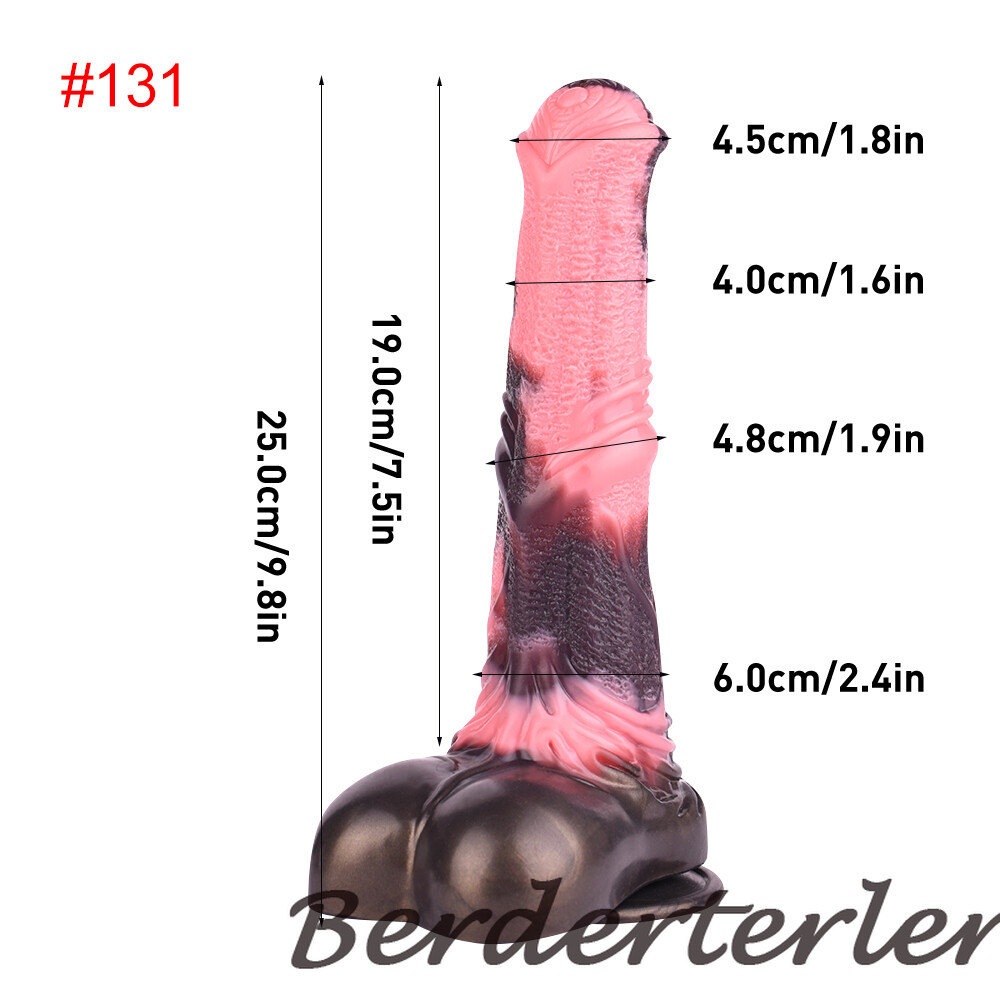 FAAK Silicone Long Penis Fantasy Huge Knot Dildo with Sucker Sex Toys for Women
