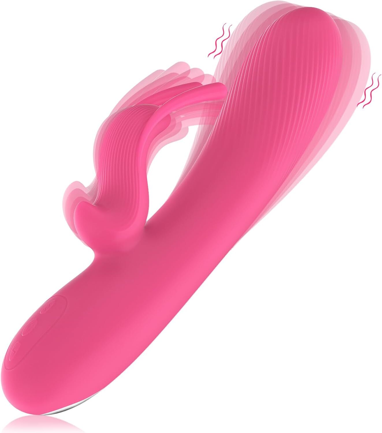 NEW Rabbit Vibrator Dildo Dual Motors 10 Vibration Modes G Spot Clitoral (Pink)
