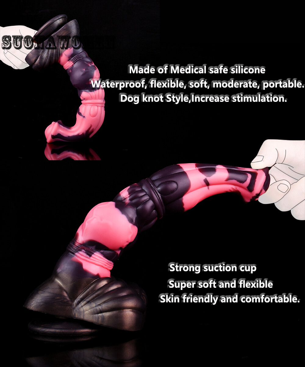 Realistic Dildo Big Knot Dildos Soft Silicone Penis Stimulator Anus Dilator Toys
