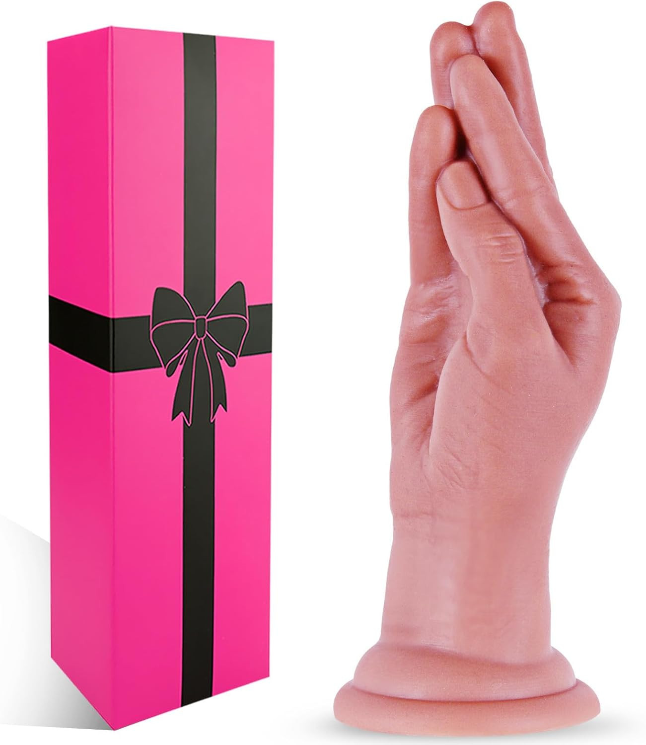 2.7″ Realistic Thick Giant Anal Dildo, 9.6″ Soft Silicone Fisting Dildo with Str