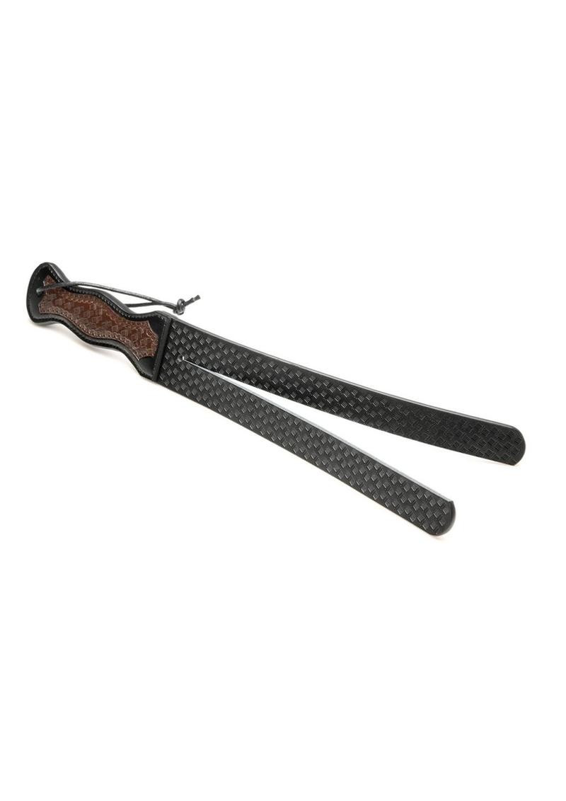 Strict Scottish Tawse Whip – Black/Brown