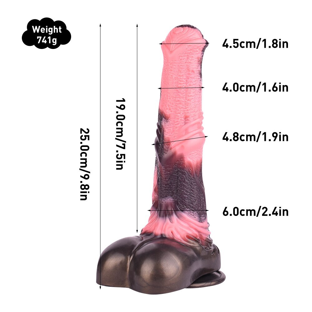 Realistic Dildo Soft Silicone Penis Knot G-Spot Masturbator Anal Plug Sex Toys