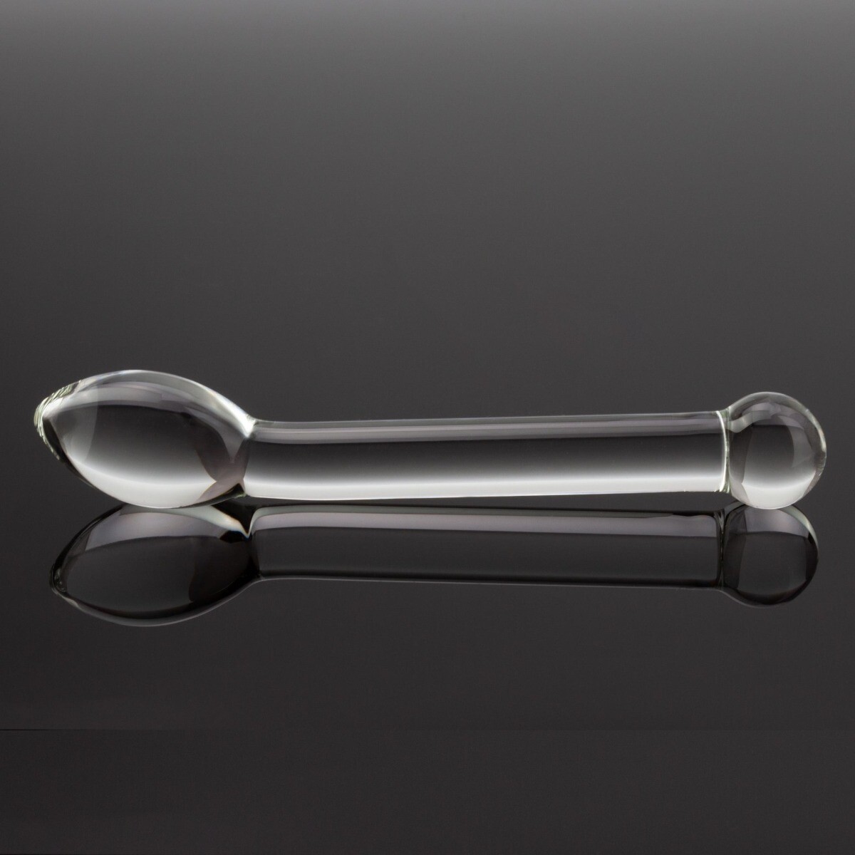 8″ Glass Curved Anal Prostate P-spot G-spot Massager Dildo Probe Stimulator