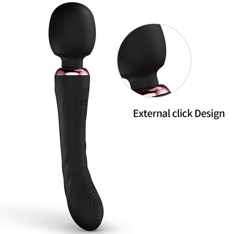 Dual Motor Masturbation Soft Stick Dildos Silicone Vibrators G-Spot Clit Stimula