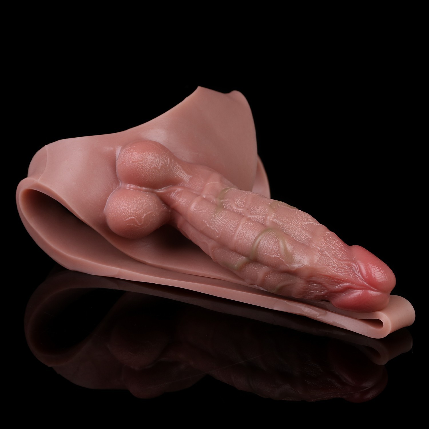 Silicone Pants With Realistic Hollow Dildo Wearable Penis Sleeve Male Sex Toys