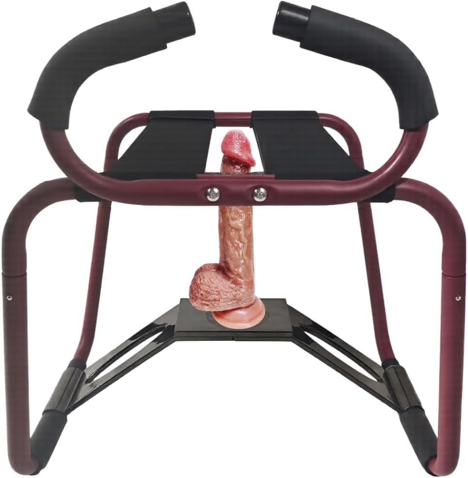 Bangin Bench Sex Stool w Handles Easy Rider Queening Queen Chair Seat Love Red !