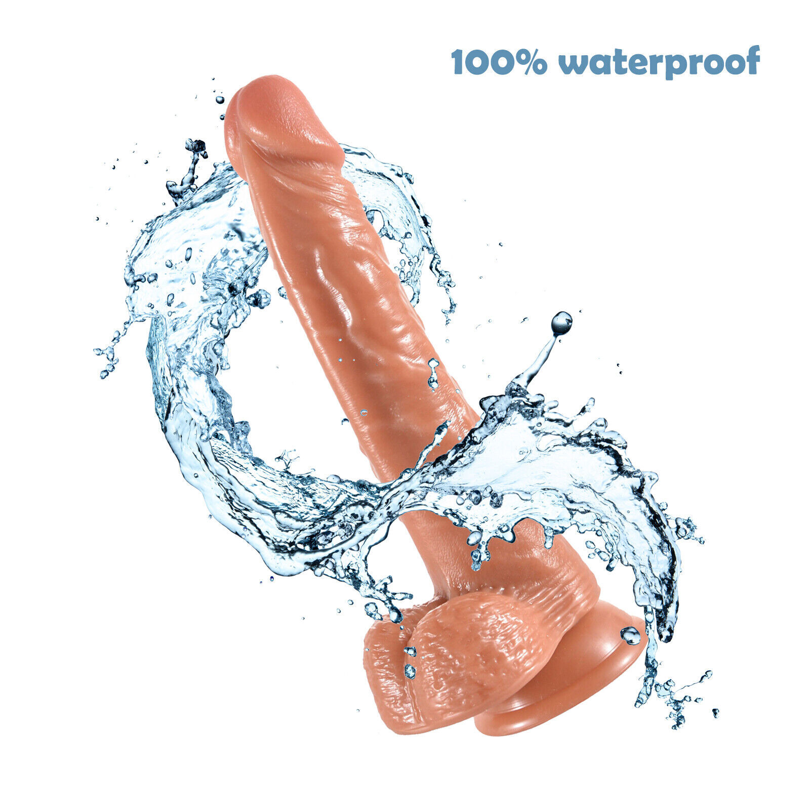 Suction Cup Vibrating Dildo Strap On Harness Lesbian Realistic G spot Sex Toy US