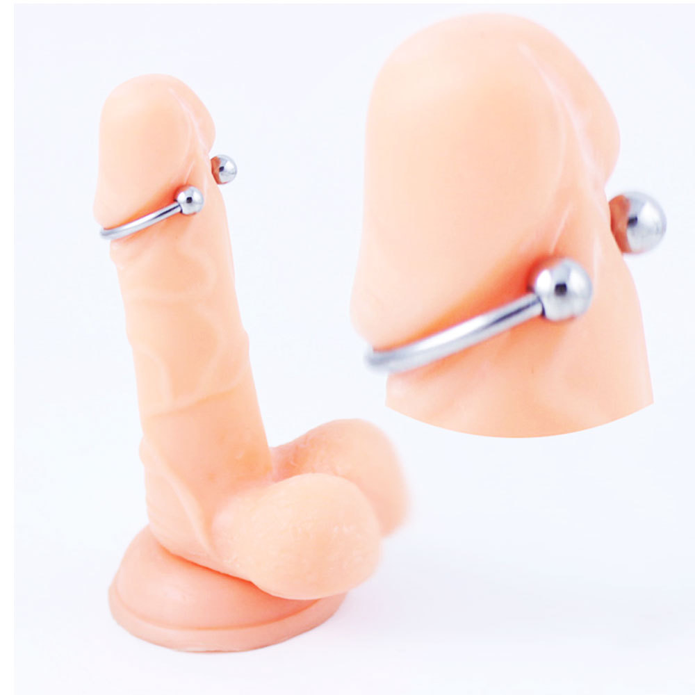 1.25″ Steel Glans Ring with Rolling Ball for Extra Stimulation /Intense Orgasms