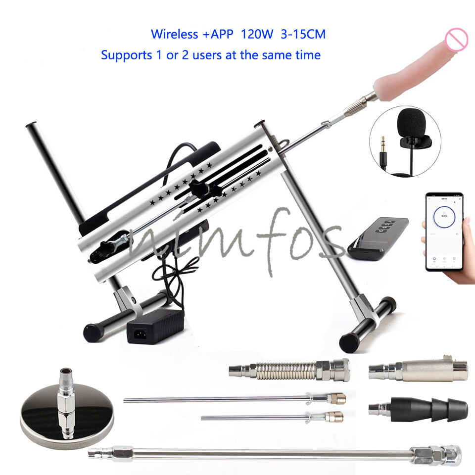 Sex Machine Remote APP Adjustable Vac u Lock 30db 120W Sex Machine With Dildo