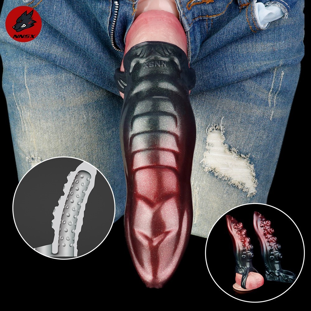 Oversized Fantasy-style Octopus Tentacle Design Penis Sleeve for Male Enhancer