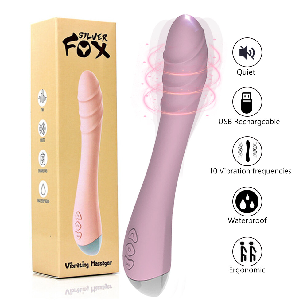 Powerful G Spot Rabbit Vibrator for Women Nipple Clitoris Stimulator Dildo Massa
