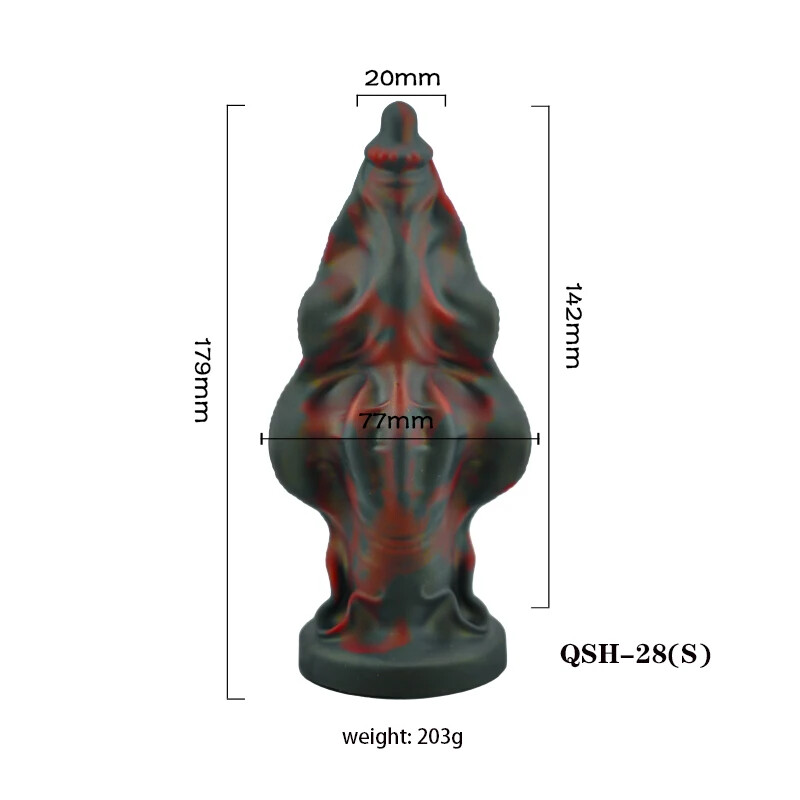 Spiral Simulation Silicone Dildo Butt Plug Penis Dilator Sex Toys Adult S/M/L/XL