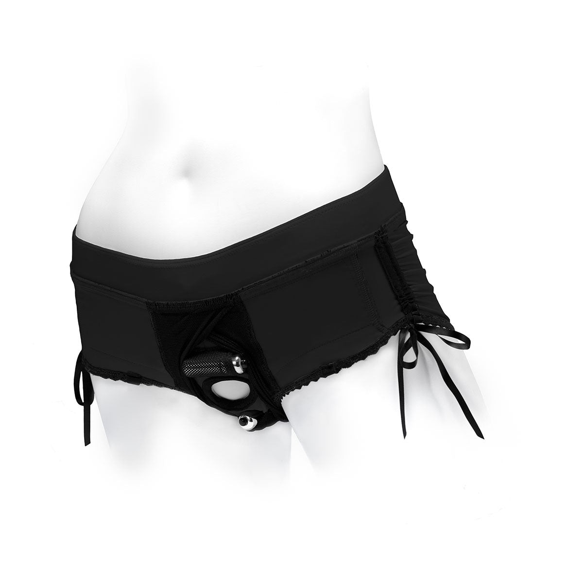 SpareParts Sasha Harness Black/Black Nylon – XL Size – Premium Nylon Harness
