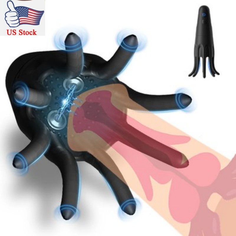 Electric Penis-Head Massager Male Masturbator SHOCK Glans Vibrator Men Sex Toy