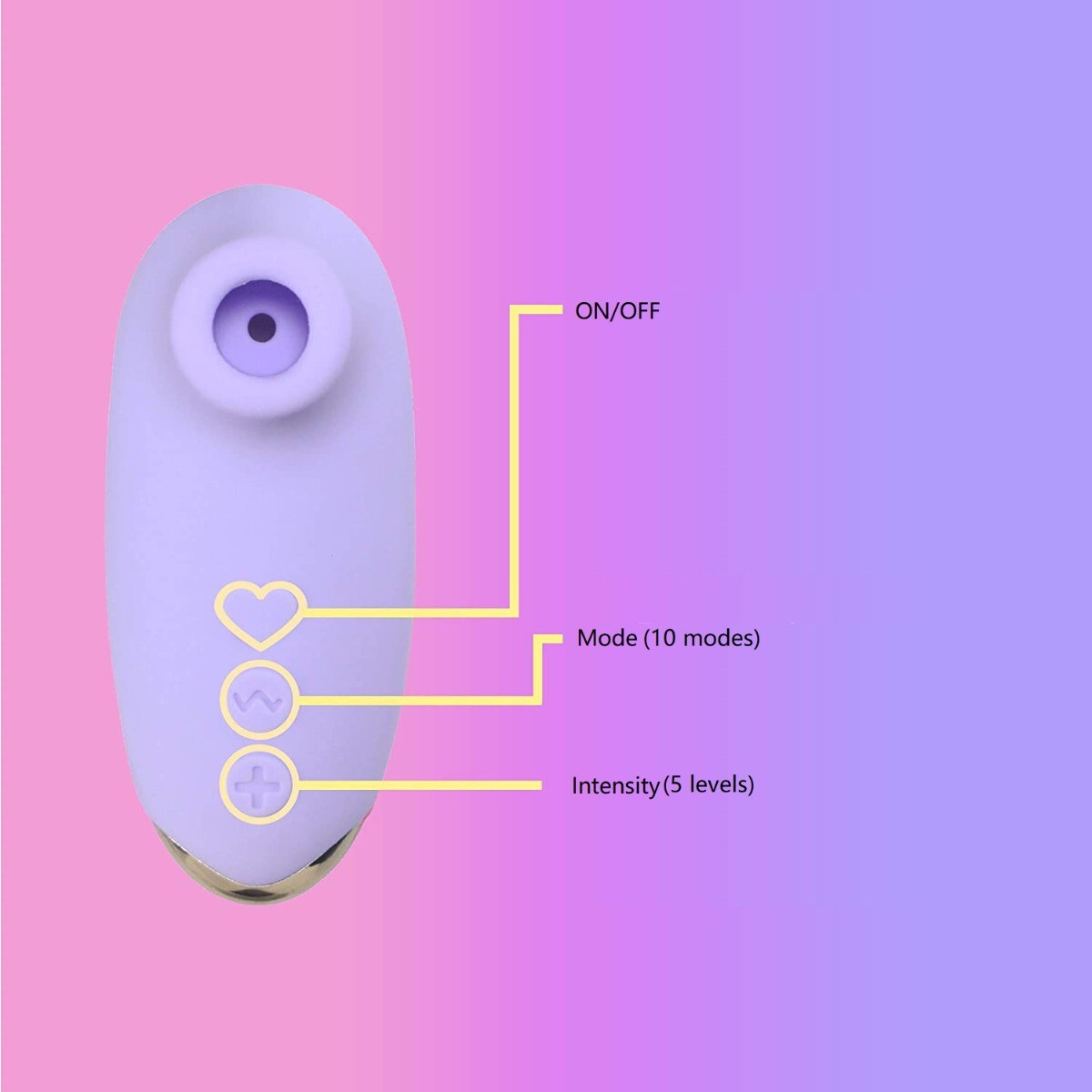 Rechargeable Air Wave Nipple Clit Sucking Vibrator Stimulator Sex Toys for Women