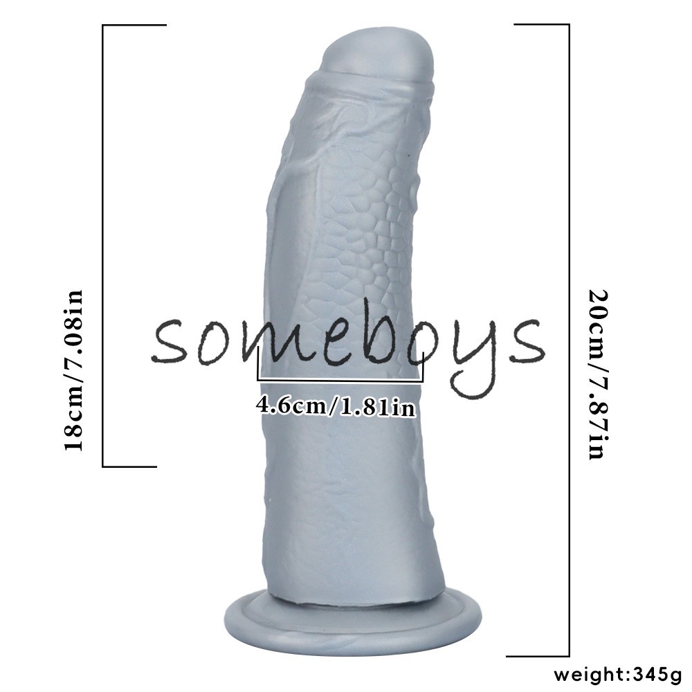 7.87 Inch Huge Carrot Head Dildo Silicone Thick Anal Plug Butt Plugs SM Sex Toys