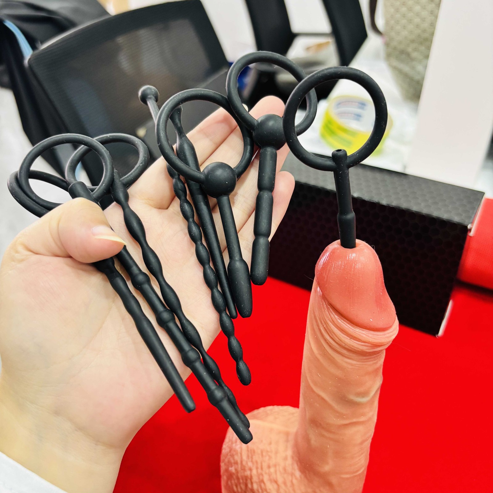Male Silicone Penis Plug Urethral Sounding Dilator Pneis Stretcher Enhancer Toys