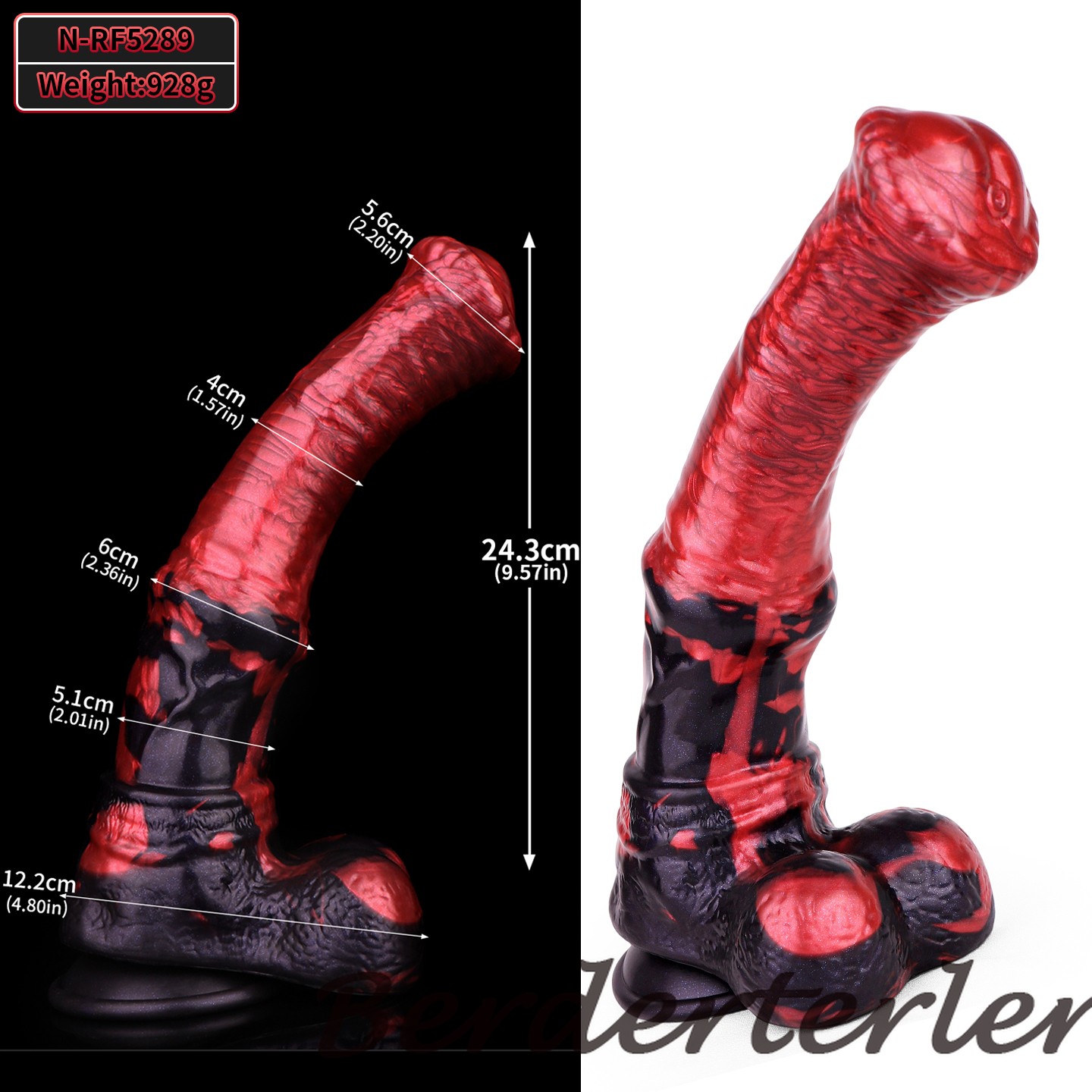 Large Fantasy Dildo AnalPlug Penis with Sucker Female Vagina Masturbator