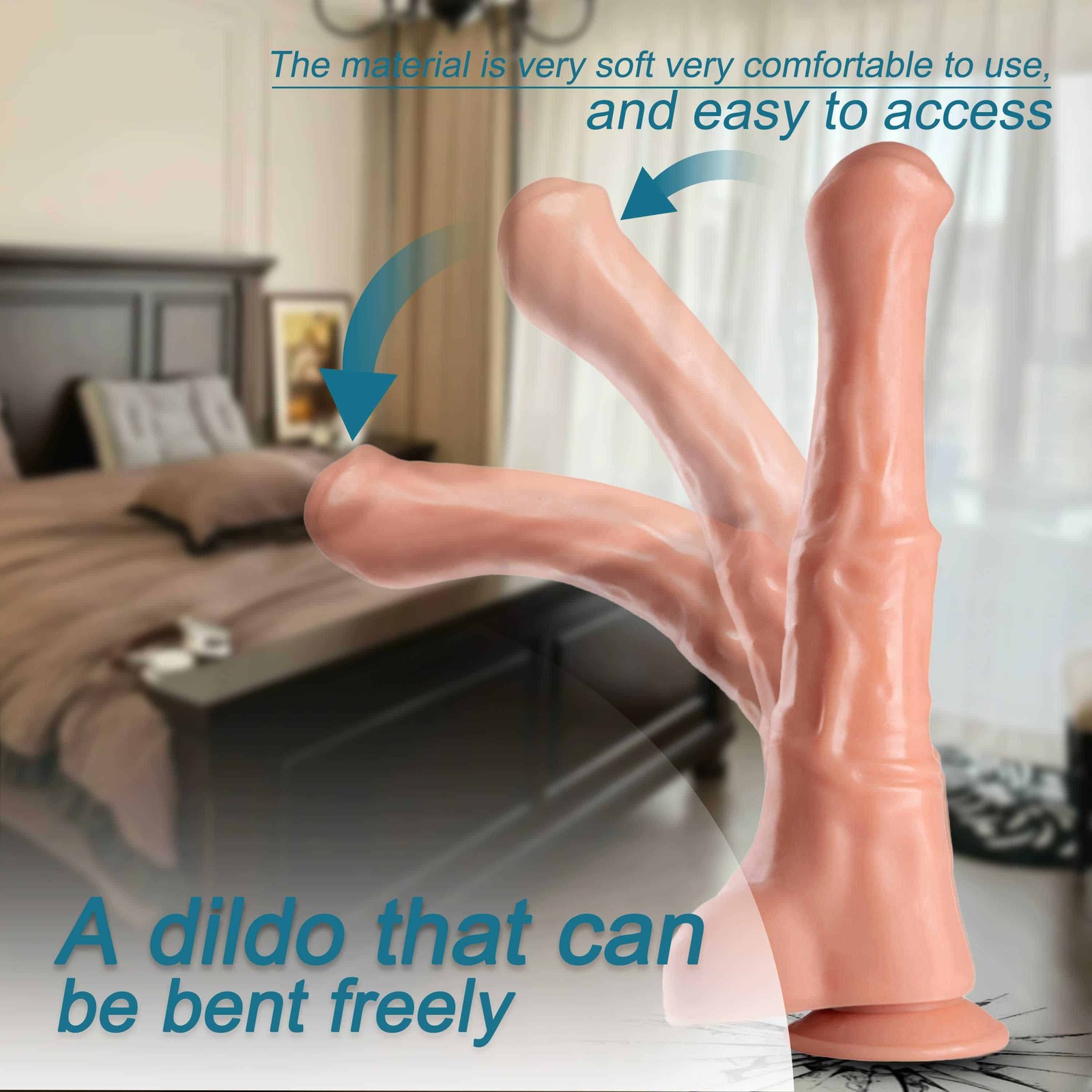 HUGE THICK Dildo Suction Cup Realistic Cock Sex Toys Dong Masturbation For Women