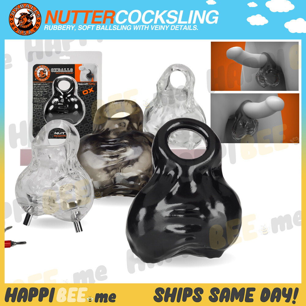 OXBALLS NUTTER Ball Stretcher + Cock Ring🍯Cocksling Squeeze Morph BallSling
