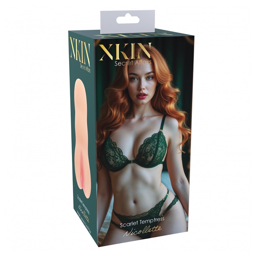 Shots Toys Xkin Secret Affairs Nicolette Pussy Male Masturbator Stroker Beige