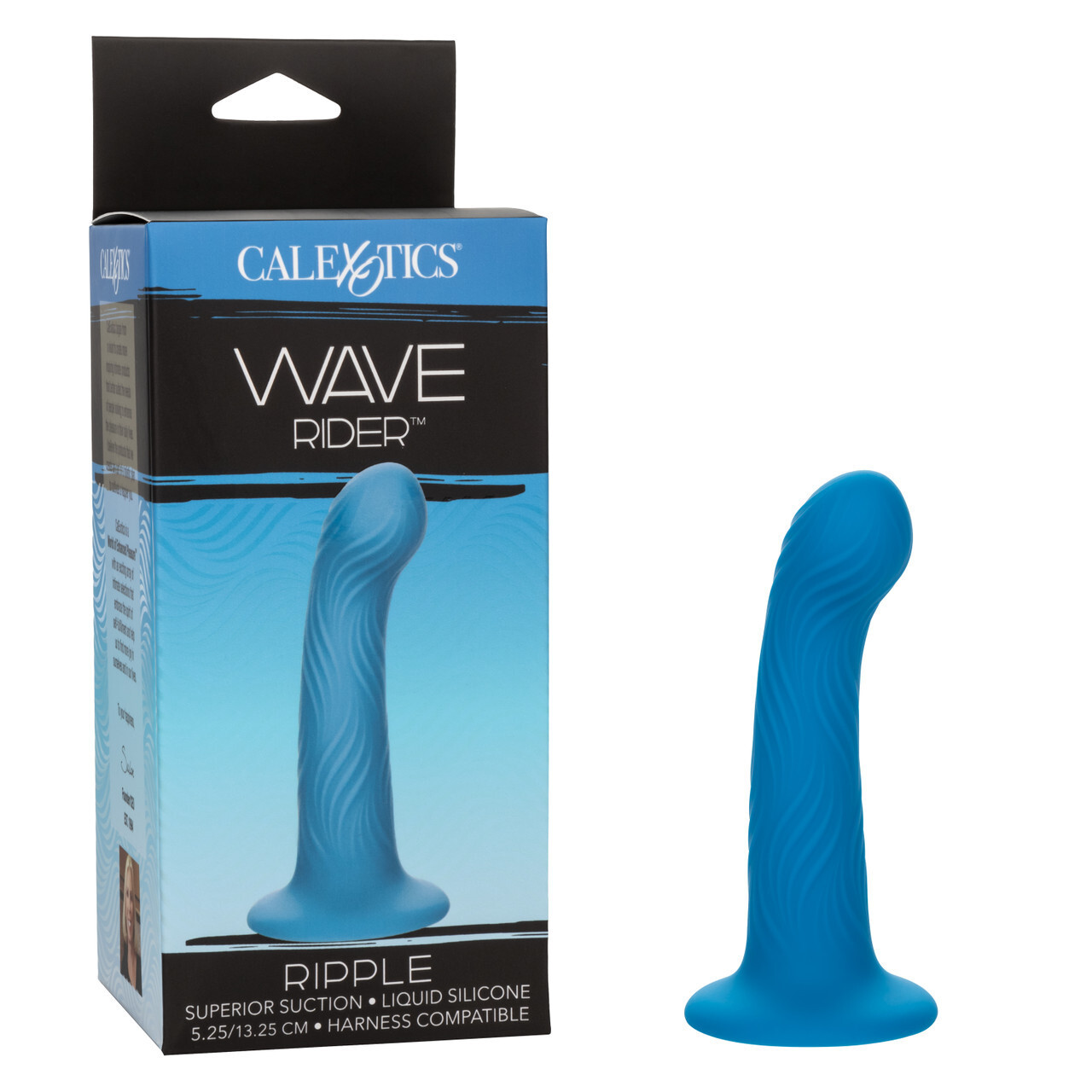 Wave Rider Ripple – Liquid Silicone Wavy Texture Contoured G-Spot Anal Probe