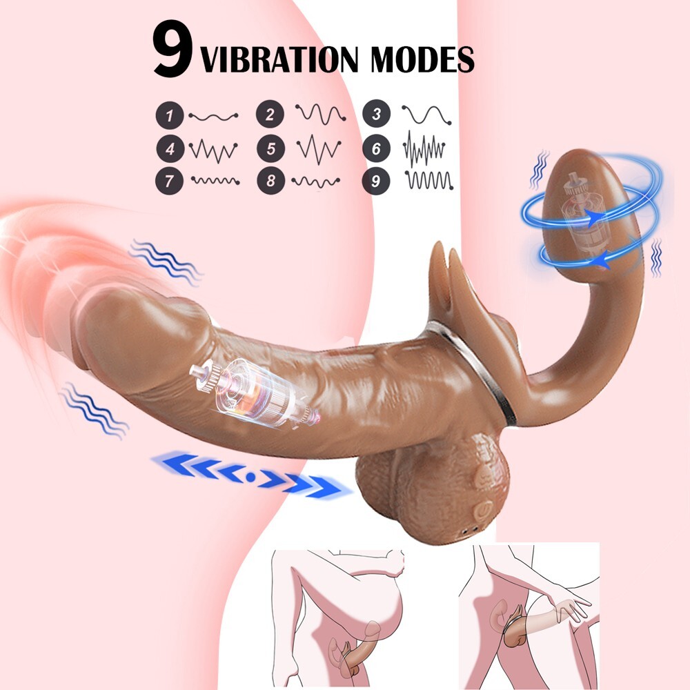 Double Sided Ended Headed Dildo Penetration Vibrater Dong Lesbians Sex Toy Women