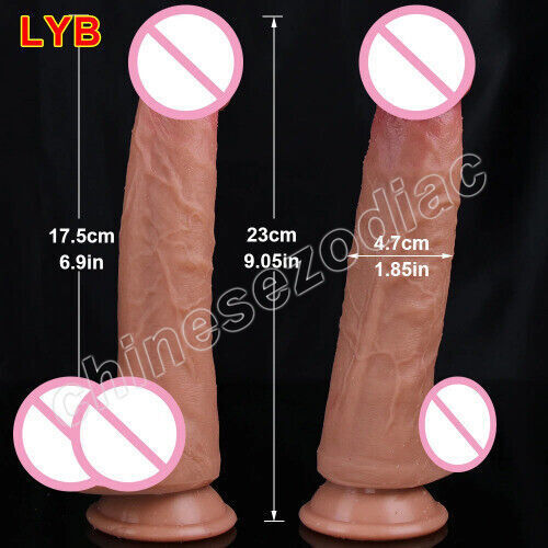 12inch Dildo Dick Suction Cup Silicone Penis Female Masturbation Erotic