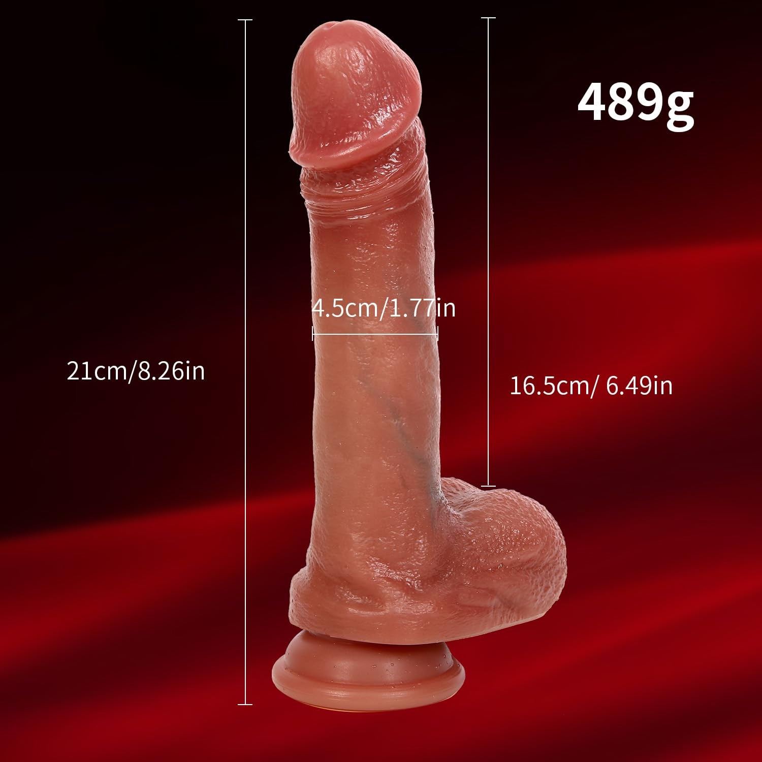 ANFEI 8.26In Silicone Thrusting Realistic Dildo Vibrator Sex Toys for G Spot …