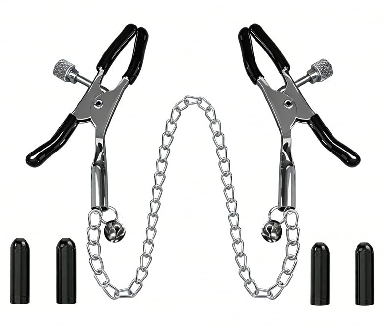 BDSM Nipple Clamps Adult Sex Toys, Toys Tension Silver Black