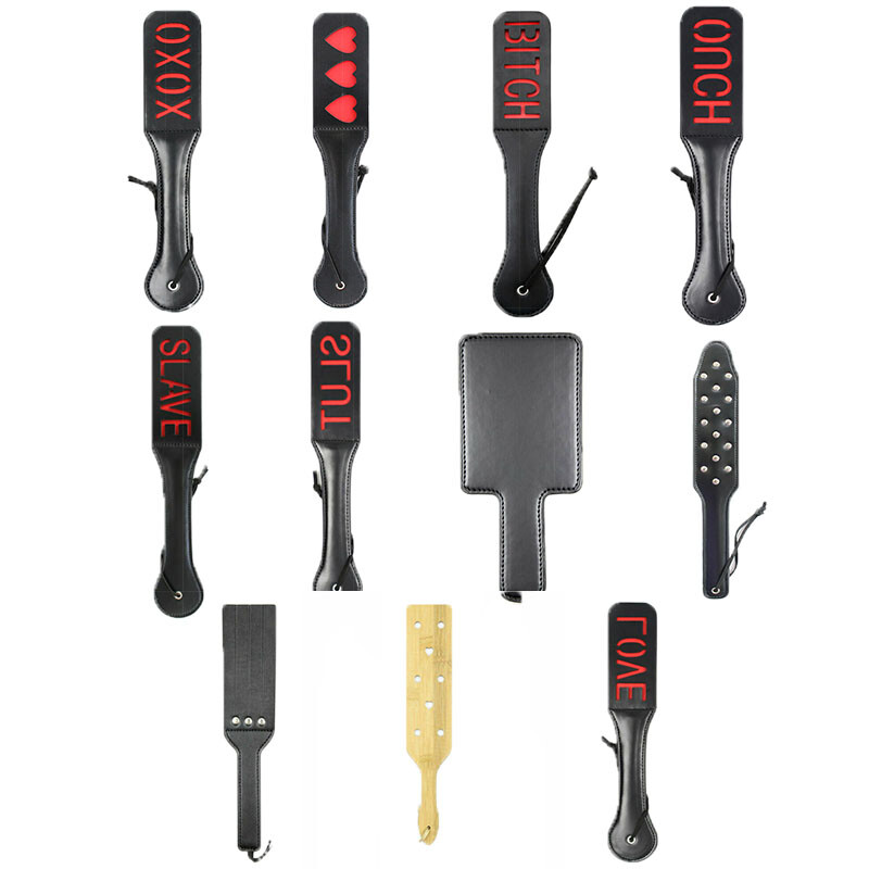 Adult Spanking Paddle Ass Slap Whip Set Flogger Fetish Sex Toys Couples Bondage