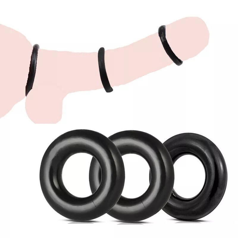 12PS Anillos para el Pene de Silicone Juguete Sexual Mayor Ereccion Eyaculacion