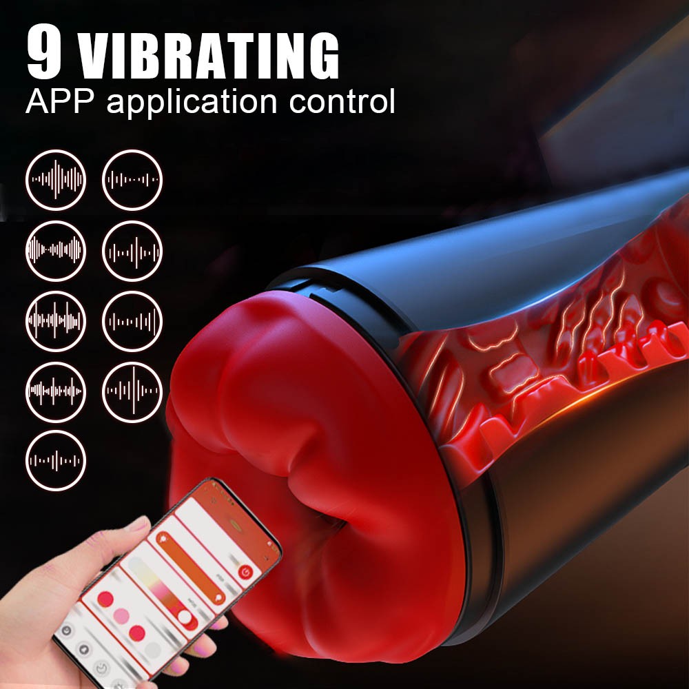 Male Sucking Masturbator Cup Vibration Blowjob Penis Pump Masturbation Sex Toys