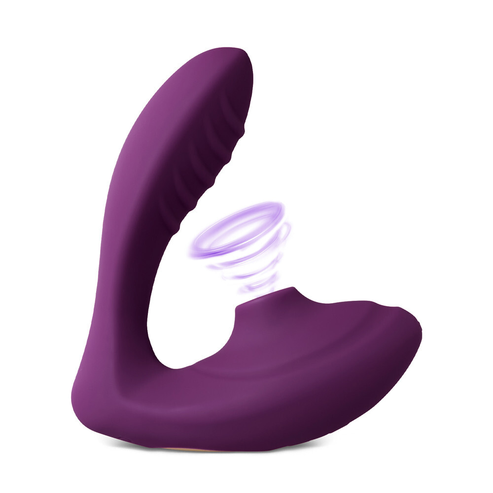 2 in 1 Clitoral Sucking Vibrator G-Spot Stimulation and Wearable Dildo 20 Mode