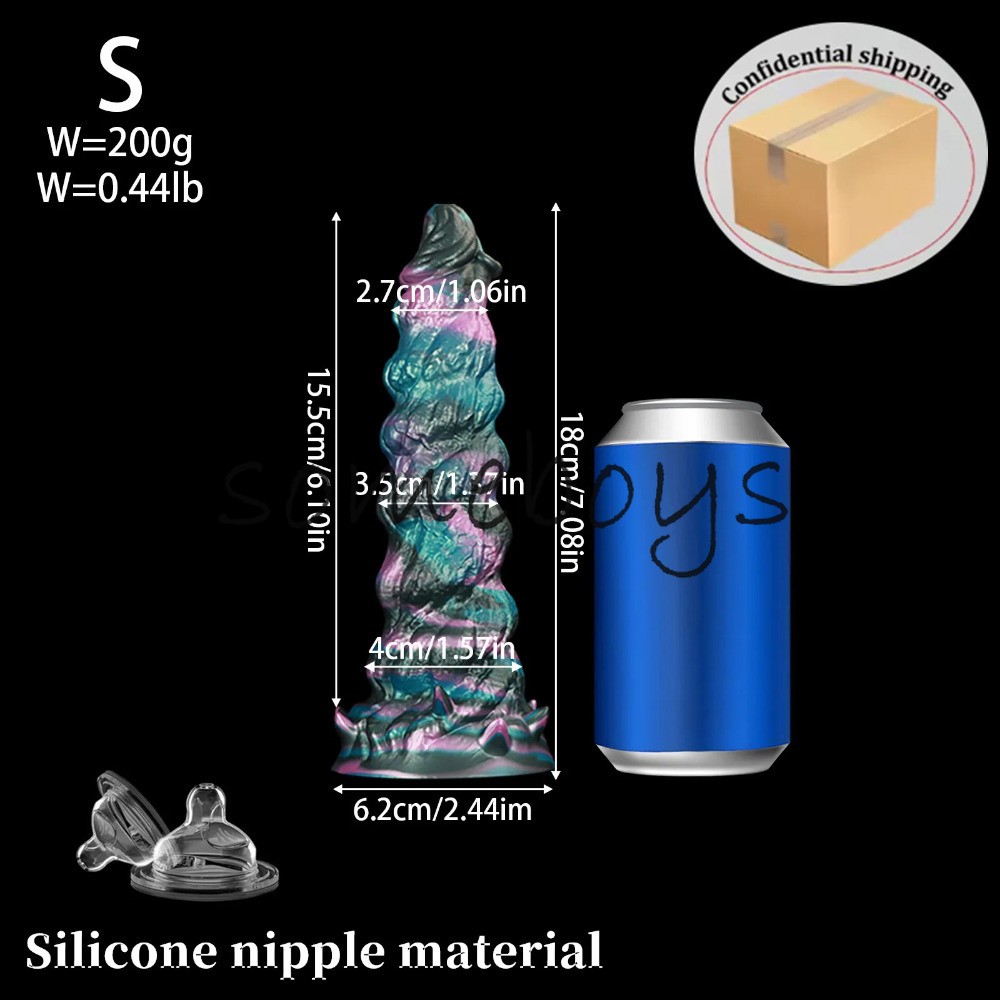 Huge Anal Plug Color Mixing Dildo Suction Cup Penis Dick Anal Silicone Sex Toys