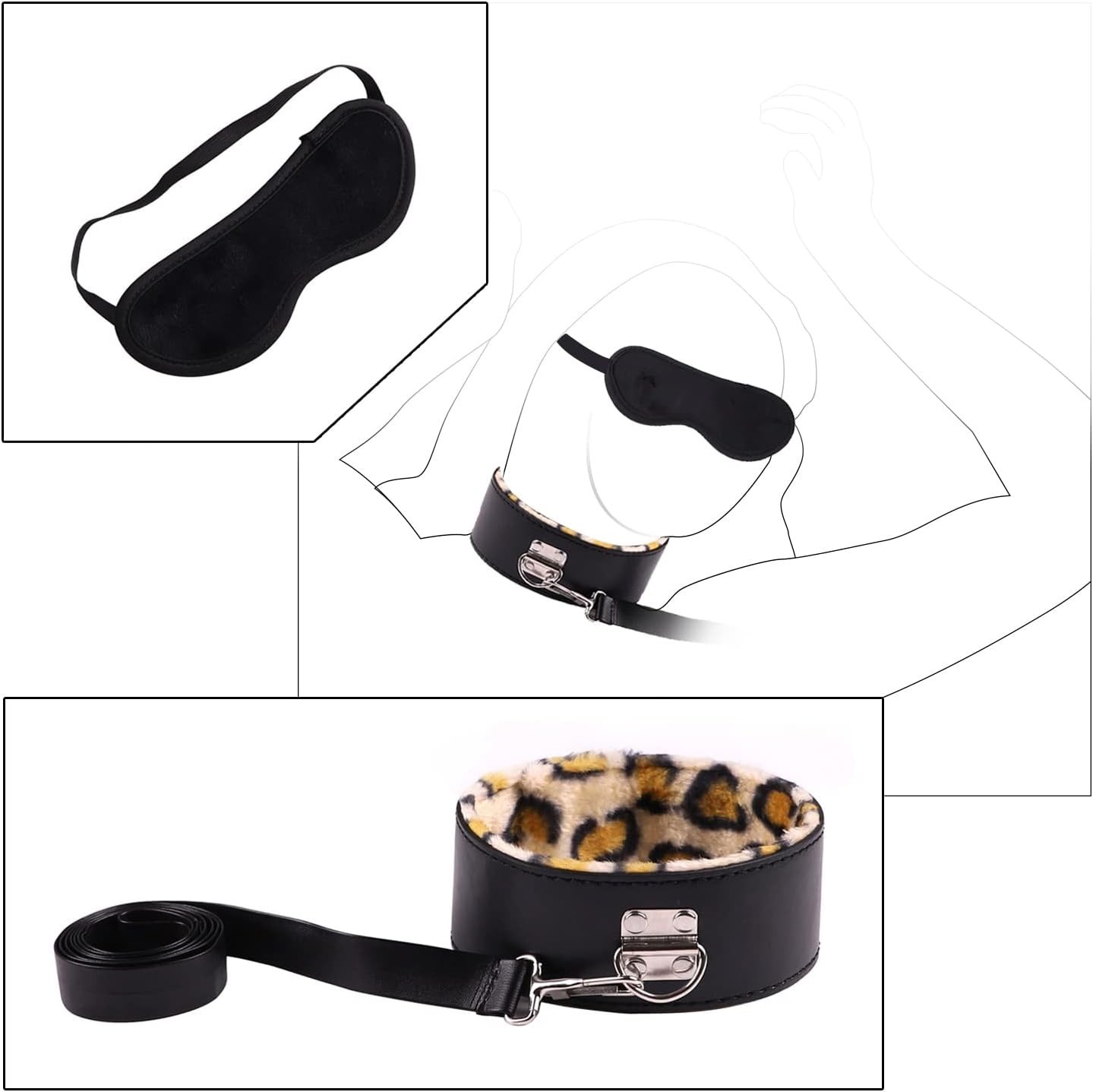 BDSM Kit Bondage Restraint Set for Couples Adult Toys Kinky Sex Accessories