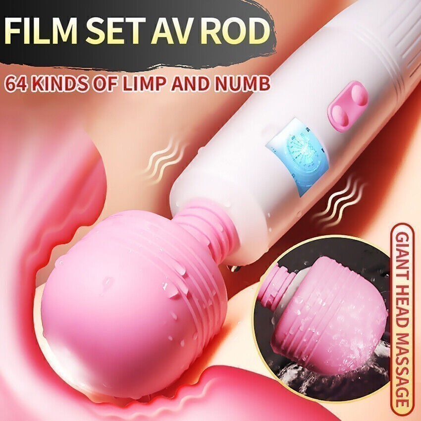 Waterproof-Full-Body-Vibrator-Cordless-Handheld-Massager-Wand-AV-Stick