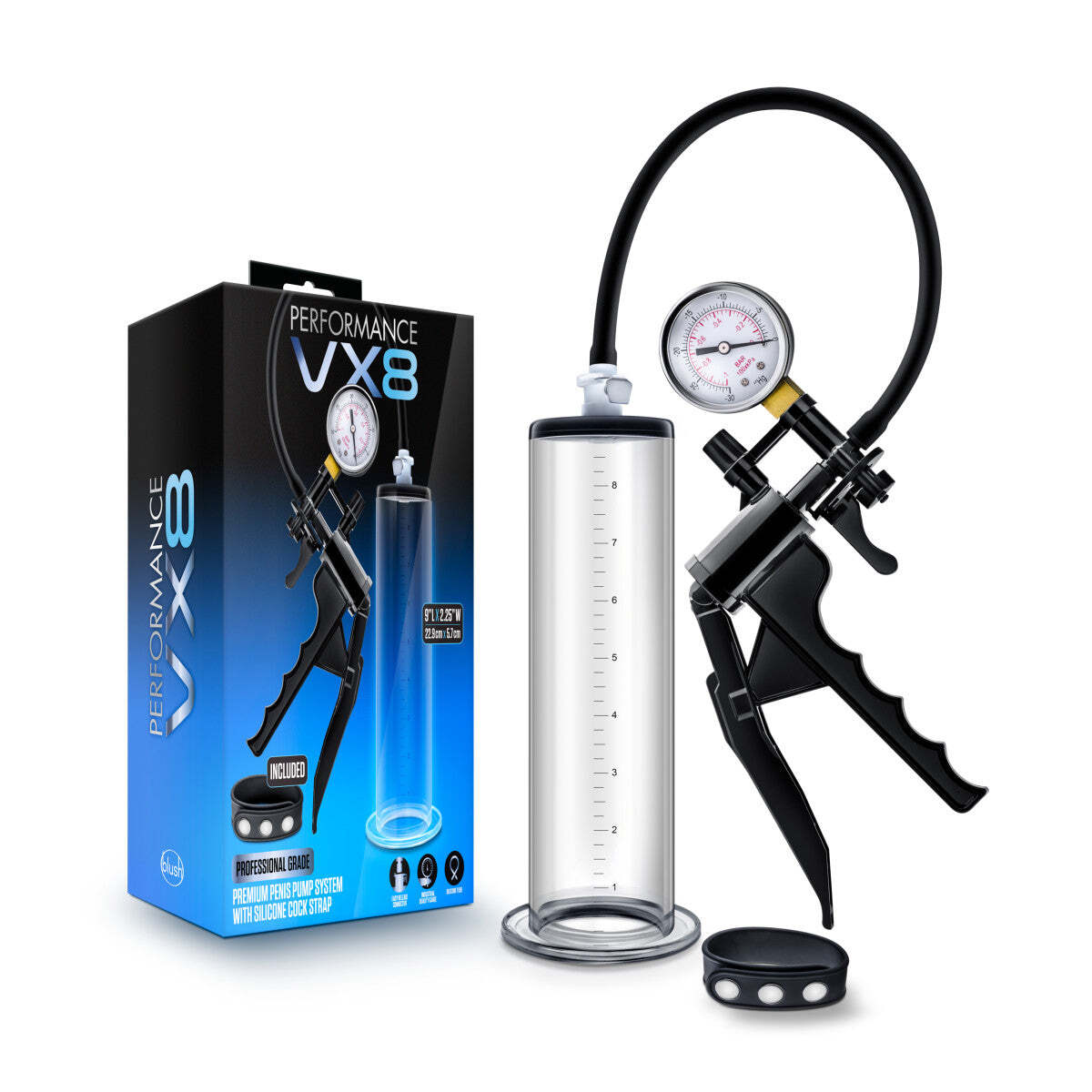 Blush Performance- Male Penis Enhancement Pump System- Longer Harder Erections