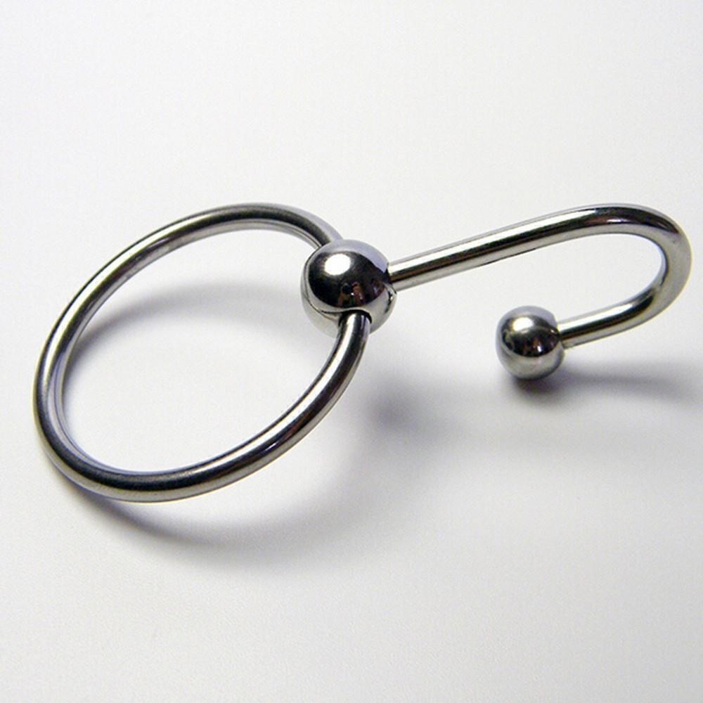Dual Ball Stainless Steel Cock Penis Head Glans-Ring-Sex Increase Orgasm Urethra