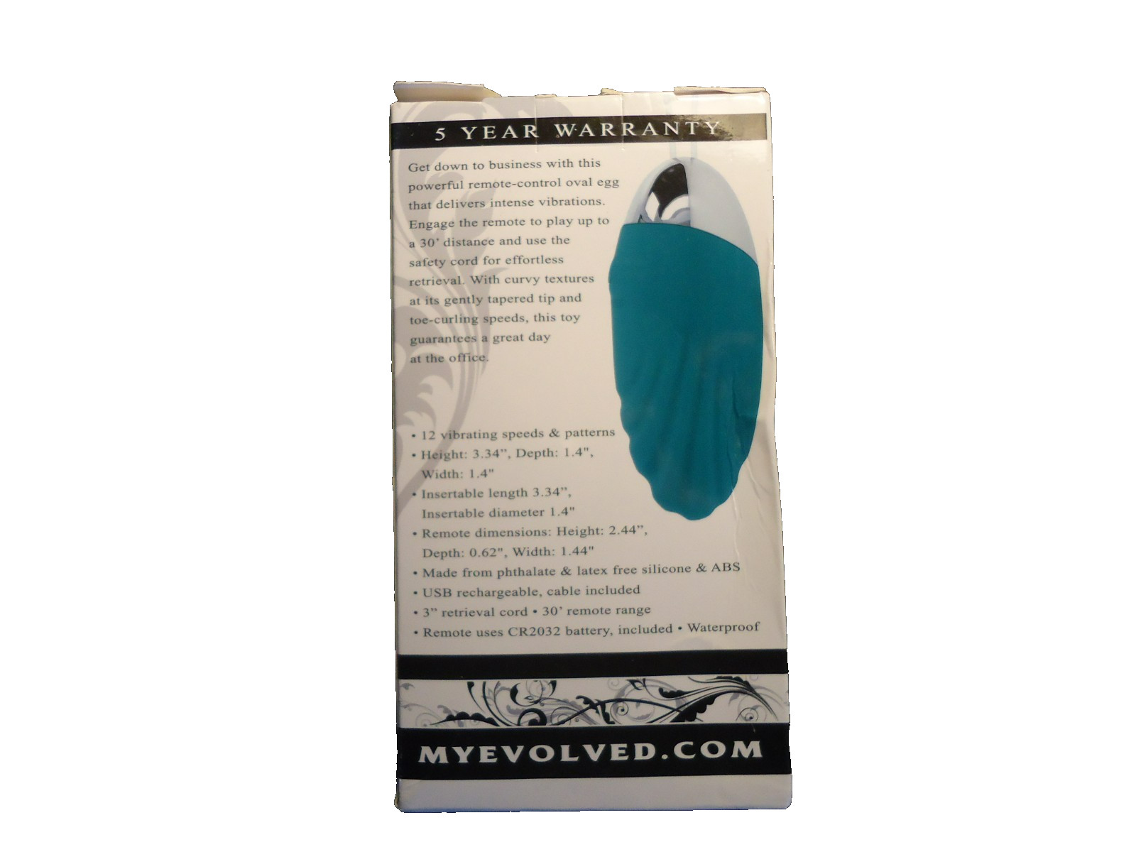 Evolved Oval Office Vibrating Silicone Rechargeable Remote Control Egg Vibe