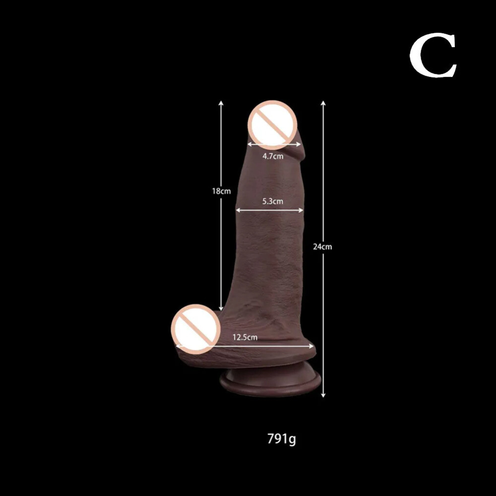 Realistic Thick Dildo Soft Penis Butt Plug Suction Cup Dick deeldo Adult supplie