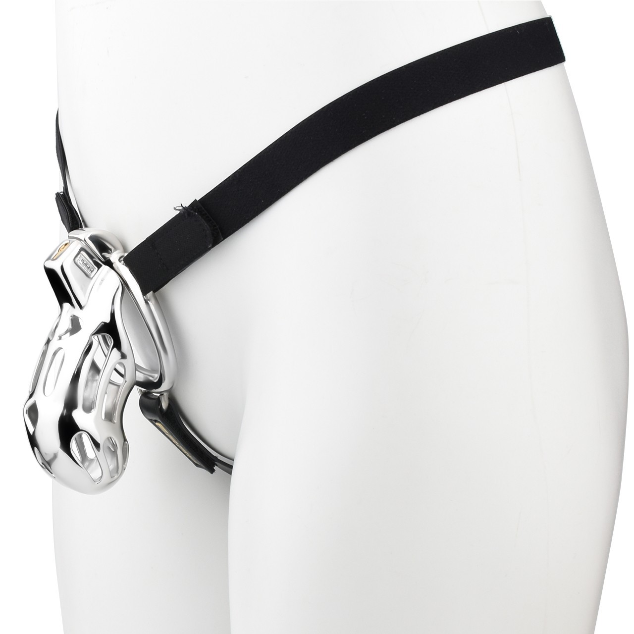 4 Male Stainless Steel Snake Penis Chastity Device Strap-on Lock Cage Men BDSM