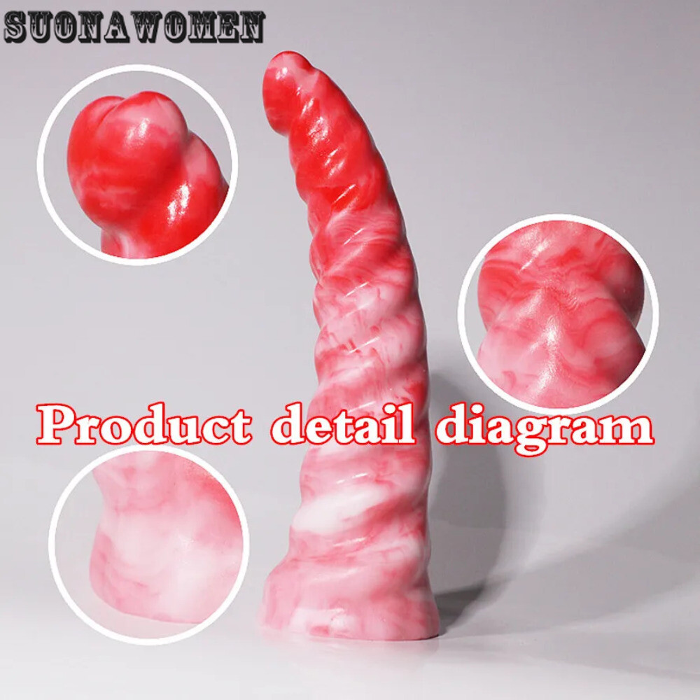 Monster Dildo Dragon Penis Adult Toy Soft Silicone Dick Anal Plug deeldo Dilator