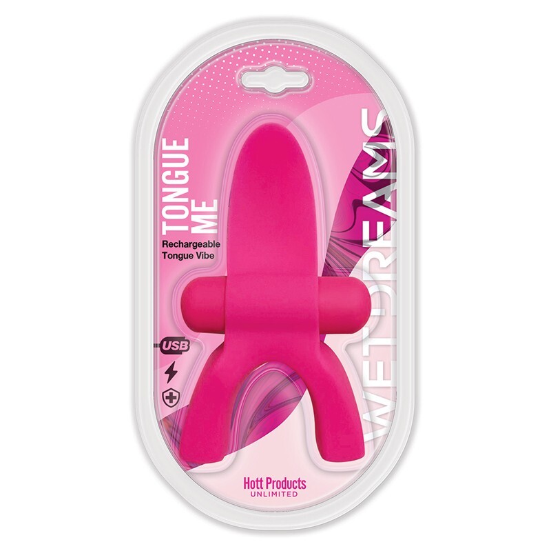 Wet DreamsTongue Me USB Rechargeable Tongue Mouth Vibe Vibrator by Hott Products