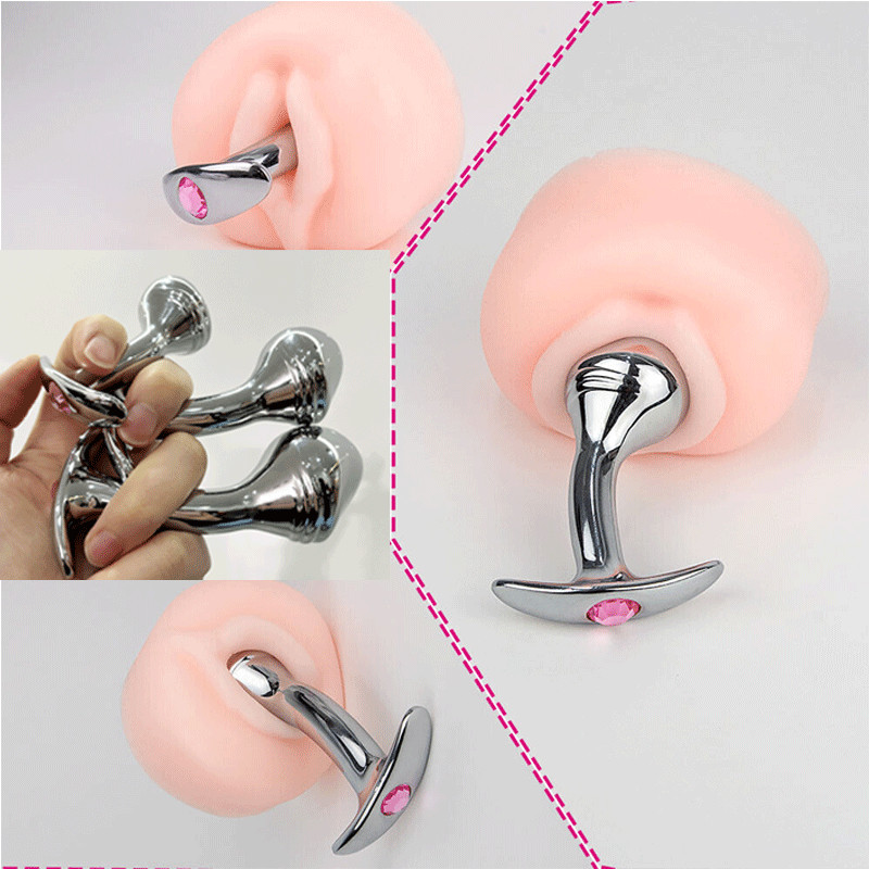 Metal Steel G-spot Anal Butt Plug Prostate Massager Probe Sex Toys for Men Women