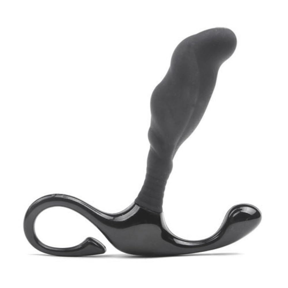 Silicone Dual Perineum & Prostate Massager Pull Loop Ring Anal Sex Toys for Men