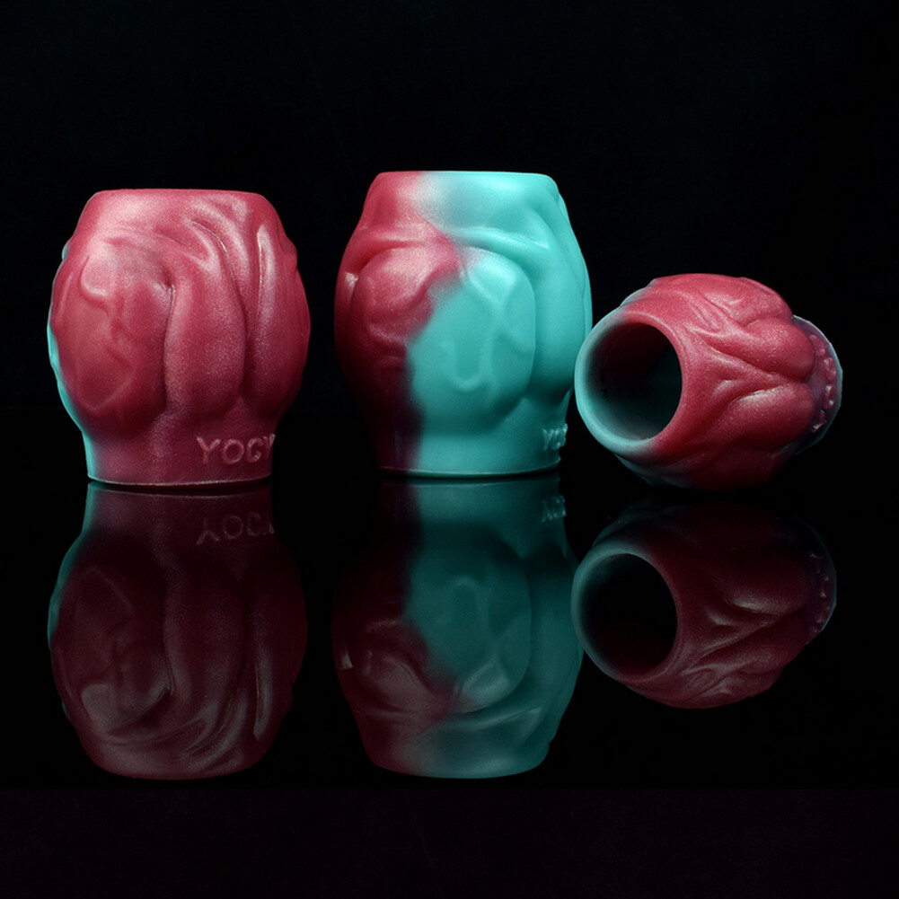 Silicone Big Knot Dildo Cock Ring Penis Sleeve Delay Ejaculation Fantasy USA`
