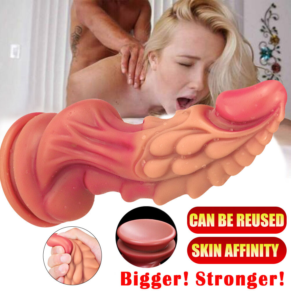 Huge Thick Monster Silicone Realistic Penis Dildo Suction Cup Anal Plug-Sex-Toys
