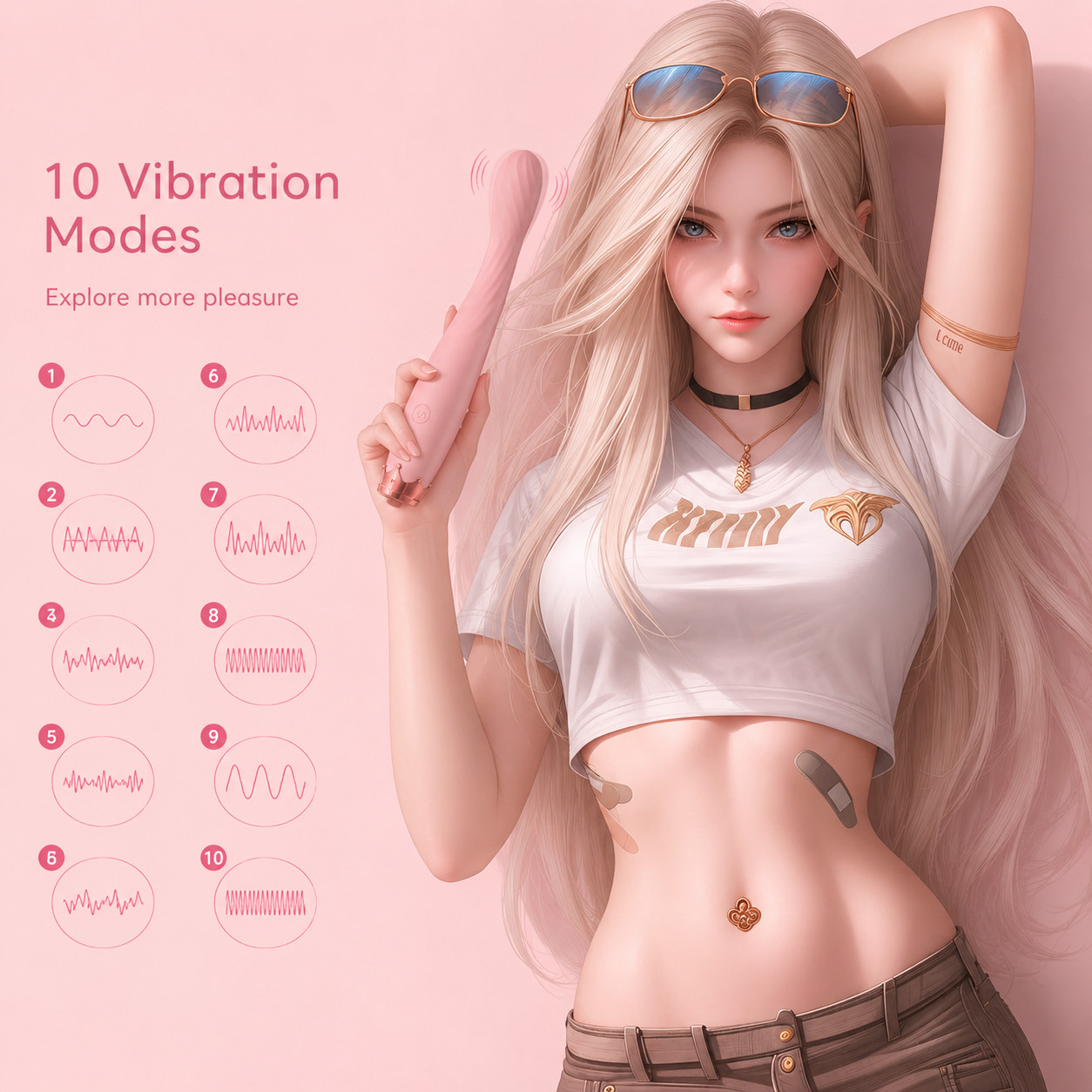 Sex Toys for Women Orgasm-Vibrator-Clit-G-Spot-Dildo-Massager-Rechargeable-Anal