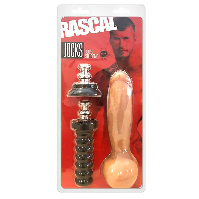 Rascal Jock Adam Killian Silicone Cock 8 Inch Dildo w/ Silicone Handle or Cup